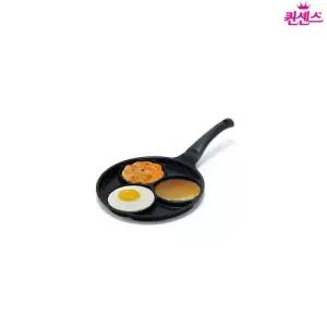 블랙 인덕션 3구 에그팬 계란말이팬 후라이팬