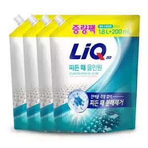 애경 (대용량 증량팩)리큐 찌든때 올인원 2L (1.8L+200ml) 4개 일반/드럼겸용 909521
