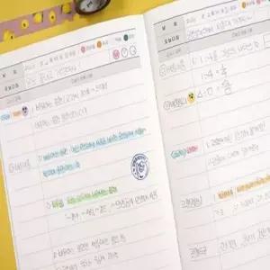 쉬스즈 학교 공부 5개 사무용 새학기문구 저학년 연습장 배움 디자인 메모 초등 필기 노트