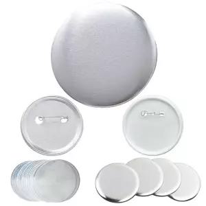 핀버튼 58mm (100개-비닐 필름 포함) 메탈 핀뱃지 캔뱃지 만들기 재료뱃지 빼