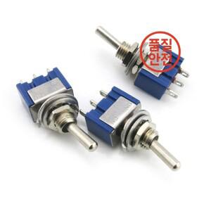 10 개/몫 소형 토글 스위치 MTS-102 SPDT 6A 125VAC/3A 미니 레버 3 핀 ON/ON 고품질