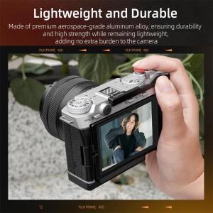 FUJIFILM X-M5 카메라용   그립 셔터 릴리스 버튼 받침대 내장 실리콘 패드