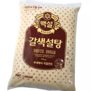 (올핀)갈색설탕 3KG 씨제이 황설탕 식품 식자재