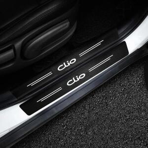 Clio II IV V 2 3 4 5 BR CR BH KH BF 2001-2023 자동차 스티커  스트립 카본 인테리어 용 4pcs 액세서리