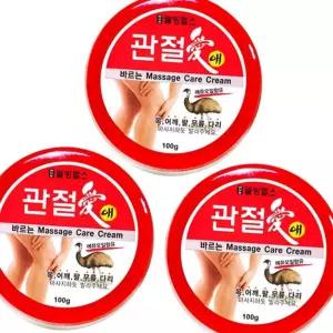 (다올)관절애 마사지크림 100g 3개 운동전후 근육 스포츠크림