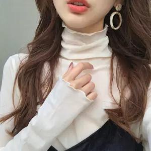 폴라티 F005392_망사 시스루 레이어드 이너목티