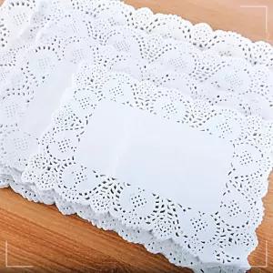 도일리페이퍼사각19x30cm100매 데코 접시 이벤트 식당 파티 축제 테이블 생일 홈 꾸미기 손님 냅킨 장식