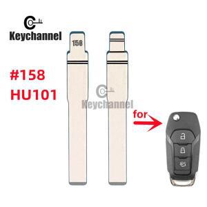 Keychannel 10개 자동차 키 블레이드 HU101 플립 빈 NO.158 KD  Xhorse 원격 포드 Mondeo Ranger Fiesta S-