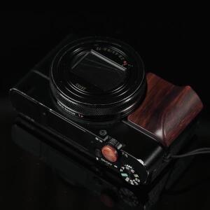 목재 카메라 셔터 릴리스 버튼 소니 호환 RX100 M6 M7 M5 M4 용 빈티지  핸드 그립 액세서리
