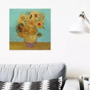 25x25cm 세기의 명화 캔버스액자 고흐 해바라기
