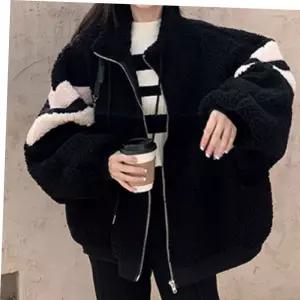 양털 후리스 집업 데일리룩 겨울 오버핏 캐주얼 따뜻