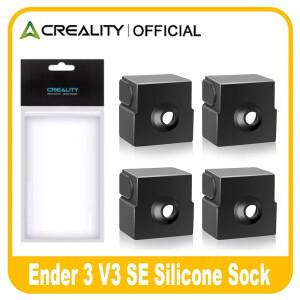 Creality Ender 3 V3 SE 실리콘 양말 4PCS 공식 3D 프린터 핫엔드 히터 블록 커버 실리콘 커버 절연 내열성