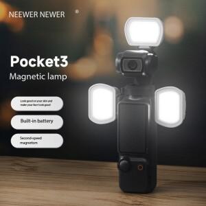 NEEWER DJI 포켓 3 필라이트 마그네틱 라이트 스포츠 카메라 액세서리 2800K-6500K 2W 휴대용 조명 M21