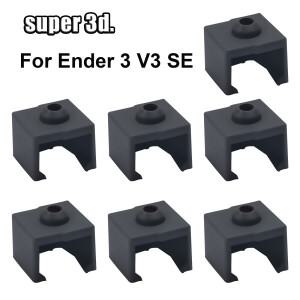 Creality Ender3 V3 SE 실리콘 슬리브 커버 세트 꽉 끼는 가열 블록 고온 저항성 3D 프린터 부품