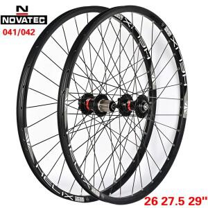 Novatec 자전거 바퀴 세트 26/27.5/29 인치 D042SB 허브 QR SunRingle 림 32 홀 MTB 자전거 바퀴 디스크 브