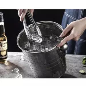 컴팩 홈파티 얼음통스테인레스버킷 와인 술버킷 아이스 얼음 맥주 스텐