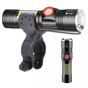 XHP60 4200루멘 자전거 줌 안전등 전조등 라이트 랜턴야간딩 멀티 LED 용품 부품