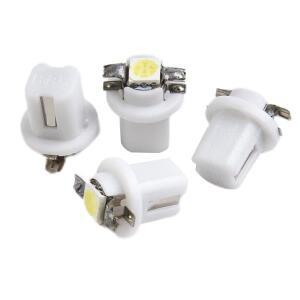 10pcs T5 B8.5D 5050 SMD 백색광 자동차 LED 대시보드 램프 슈퍼 밝기 12V 계기판 전구