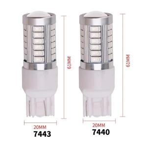 2pcss 1156 BA15S P21W LED 자동차 테일 전구 브레이크 라이트 역방향 램프 주간 주행 신호