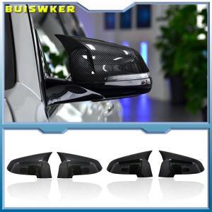 자동차 백미러 커버 캡 카본 룩 블랙 BMW 5 6 7  F10 F11 F18 F07 F12 F13 F06 F01 F02 LCI용