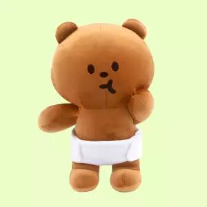 플러피 하우스 인형 Nappy Bear중형봉제 소꿉 놀이 역할 캐릭터 귀여운 깜찍한