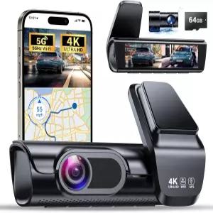 오바만 K600 4K 대시캠 앞뒤 3.59인치 IPS 화면 앱 탑재 차량용 내장 GPS 5G WiFi 카메라 UHD 2160P 야간