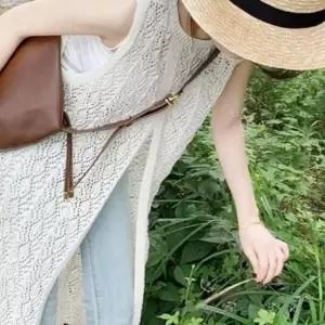 (다올)롱 조끼 유니크 뒷트임 스타일 여름 패션
