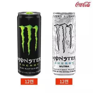 [셀러허브]몬스터에너지 그린 울트라 355ml 2종 24캔 세트 (S12162476)