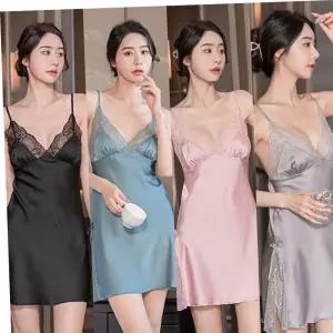 여자슬립 레이스 여자 슬립 웨어 란제리 속옷 섹시 잠옷