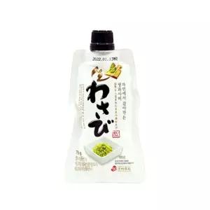 튜브형 자연에서 갈아만든 생와사비 75g생 가정용 용생 업소용 고기소스 고추냉이