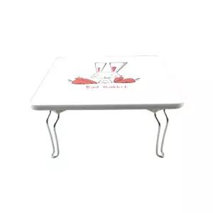 우공 하이그로시 배드래빗 사각 미니테이블 좌식 접이식탁자 다용도
