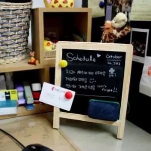 스탠드 미니 우드 양면 화이트보드 자석 칠판 세트메뉴 보드 베이커리 카페 매장용품 안내 게시 알림