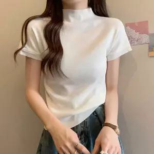 베이직 반목 팔니트 좋은신축성 외출 상의골지 카라 배색 단가라 보트넥 여성 크롭 앙고라 브이 집업 롱니