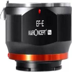 K F 컨셉 EF-S 렌즈에서 NEX 어댑터 플러스 매팅 바니시 디자인이 적용된 수동 포커스 소니 알파 E 마운트