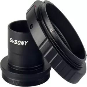 SVBONY T2 T 링 및 어댑터 캐논 EOS 표준 EF 렌즈 망원경 카메라 천체 사진 액세서리와 호환되는 1.25인치