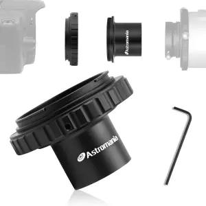 천문학 망원경 카메라 어댑터 T2 T 링 및 M42x0.75 수컷 나사산 1.25 인치 사진 캐논 EOS SLR/DSLR 마운트