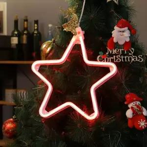 비츠온 LED 별 네온플렉스(DC24V) 30CM 무점멸 레드 in-284794크리스마스소품 전구 꾸미기 겨울 장식 장식