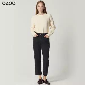 [오조크(OZOC)] 하프밴딩 약기모 배기 데님팬츠 (택가격: 85000원)