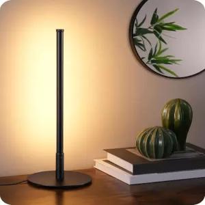 EDISHINE 업그레이드 LED 테이블 램프 3색 온도의 계단식 조광 침대 옆 모던 나이트스탠드 침실용 책상