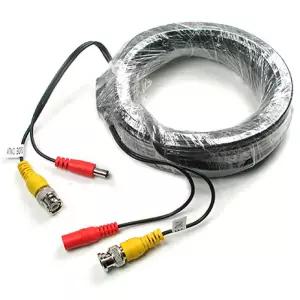 Coms CCTV 케이블 15m - BNC + DC 5.5 전원 회색CCTV CCTV악세사리 감시카메라 보안TV CCVT CCTV용품 CCTV