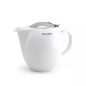 제로재팬 도자기 라운드 티포트 580ml 화이트 티팟