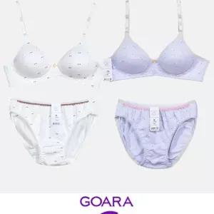 깔끔한 리본 도트 무늬 주니어 3단계 A컵 브라팬티세트초등학생 속옷 여아 데일리 조카선물 편한활동성 여
