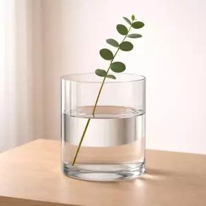 베하몰 원통 유리 화병 12x15cm 꽃병 인테리어소품 장식병 유리병 장식품 인테리어병