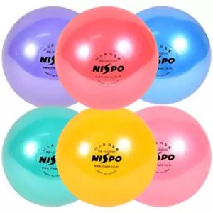 니-스포 리듬체조 공 150mm (6인치)용품 요가볼 체조 운동볼 미니짐볼 메찰펄 메탈 메찰
