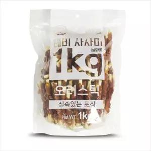 [하프클럽/셀럽하우스]D18 Tabby 테비사사미 실속포장 (1kg 오리스틱)