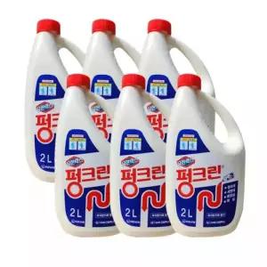 유한 펑크린 2L 6개 1박스 배수구세정제 액체 뚫어뻥