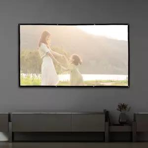 이동형 빔프로젝터 스크린(221x125cm) (16:9비율) 영화 가정용 이동용 휴대용 자취방 사무실