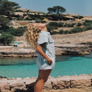 ZARA 루즈핏 포켓 쇼트 점프수트 - 라이트 블루 6929/484/406