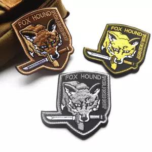 찍찍이 밀리터리 패치 와펜 fox hound의류와 군용 군복 부착용와 찍찍이와 가방와 아미와 용와 인와 패션와