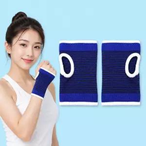 2개 손목보호대 아대 팔목 얇은 밴드 헬스그립 테니스 골프 크로스핏 턱걸이 손보호대 엄지 지지대 압박